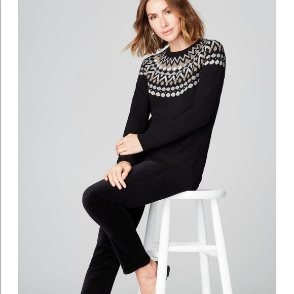 J. Jill Sweaters - ❌SOLD❌Beaded Fair Isle Pullover | JJill